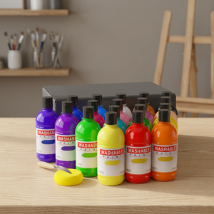 Juego Profesional de Mini Pinturas Acrílicas para Niños, 60 ml, 6/12 Piezas, en Tiras de Plástico, 18 Colores - Product Image 3