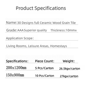 Azulejos de Porcelana con Aspecto de <span class=keywords><strong>Madera</strong></span> Moderna - Azulejos Antideslizantes con Textura de <span class=keywords><strong>Madera</strong></span> Mate <span class=keywords><strong>para</strong></span> Dormitorios, Apartamentos y Villas - Product Image 5