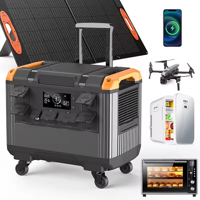 210000mAh LiPePo4 Energy Storage 3kw Power Station Emergency Portable 3000w Solar Power Station for House Outdoor Camping