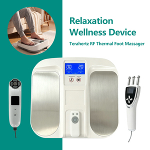 Masseur chauffant électrique pour les pieds avec écran LCD, machine de thérapie multifonctionnelle pour le bien-être avec têtes de traitement portables - Product Image 1