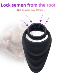 Best-seller <span class=keywords><strong>Amazon</strong></span> <span class=keywords><strong>Anneau</strong></span> pénien en silicone pour homme en forme d'éléphant, jouet sexuel <span class=keywords><strong>vibrant</strong></span> pour retarder l'éjaculation et bloquer le sperme - Product Image 3