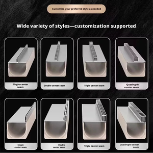 Corrosion-resistant and easy to-install resin <b>linear</b> drainage ditches are suitable for drainage in plazas gardens and courtyards - Product Image 5