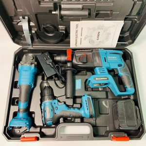 Kit de Herramientas Eléctricas de 20V, Juego de Herramientas Combinadas con Taladro Percutor Angular de Litio Recargable sin Escobillas - Product Image 4
