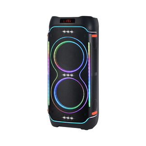 Nouveau produit d'usine : Enceinte portable sans fil haute puissance 80W pour Bluetooth, idéale pour la danse carrée, avec double LED RGB de 8 pouces, modèle NDR-1808 – En stock - Product Image 2