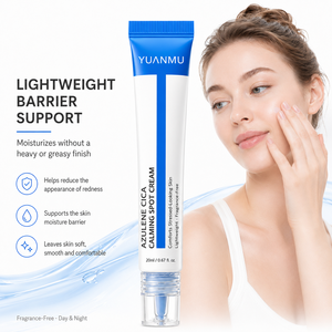 Crème <span class=keywords><strong>Visage</strong></span> Apaisante et Équilibrante à l'Azulène et au Cica, Hydratante et Anti-Imperfections, avec Acide Hyaluronique 6D, Sans Parfum - Product Image 4