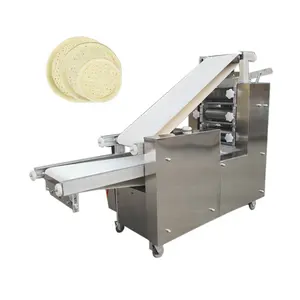 Máquina automática de imprensa de massa de pizza, rolo de massa e rodeador com preço de promoção, venda imperdível