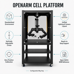 เวิร์กสเตชันหุ่นยนต์แขนคู่แบบเปิด Openarm Cell สำหรับการวิจัยด้านปัญญาประดิษฐ์ทางกายภาพ และ Openarm1.0 Openarm2.0 Openarm Ker Openarm - Product Image 4