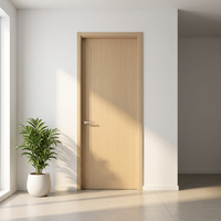 Portes intérieures en MDF au design chinois contemporain LT avec isolation acoustique pour villas et magasins d'amélioration de l'habitat