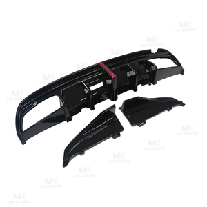 Diffusore Posteriore VTEN Style in PP, Splitter Posteriori in ABS per Mercedes-Benz Classe <span class=keywords><strong>C</strong></span> <span class=keywords><strong>W205</strong></span> C43 C63 <span class=keywords><strong>AMG</strong></span> Berlina 4 Porte 2015-2021 - Product Image 3