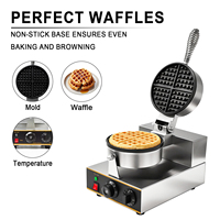 Gaufrier simple plaque FY-1 durable avec base antiadhésive pour des gaufres uniformes et généralement délicieuses – Équipement de restauration haute performance pour snacks