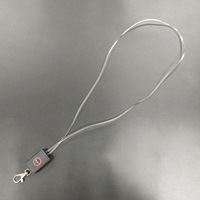 Lanière lumineuse LED en TPU pour badge d'identification, idéale pour concerts et KTV, portable, écologique, sérigraphiée, directement de l'usine