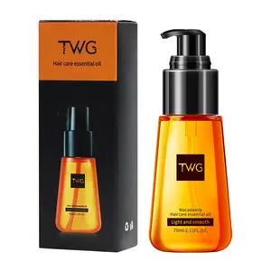 TWG Huiles capillaires de marque privée Nourrir Réparateur Anti-frisottis Huiles capillaires Sérum capillaire à l'huile d'argan et de macadamia