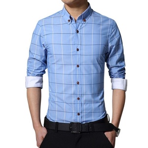 Camisa a rayas para hombre personalizada informal de nuevo diseño a la moda de alta calidad camisas ajustadas de ajuste Regular para hombre camisa a rayas de vestir - Product Image 6