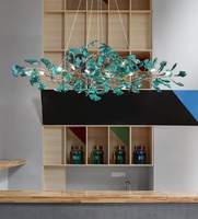 Lustre LED moderne en fer forgé de Guangdong Zhongshan, hauteur réglable, idéal pour les villas, les comptoirs de bar et les salons haut de gamme