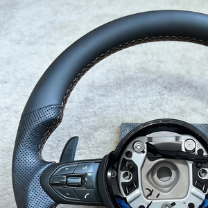 Volante de Cuero para <span class=keywords><strong>BMW</strong></span> Serie F <span class=keywords><strong>M</strong></span> <span class=keywords><strong>Sport</strong></span> F20 F21 F22 F25 F26 F44 F30 F35 F31 F34 <span class=keywords><strong>320</strong></span> F32 F33 F36 F10 520 E90 E70 F12 F15 - Product Image 5