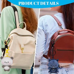 Winsyison – Lot de crochets pivotants colorés avec porte-clés, petits fermoirs mousquetons en alliage, clips de porte-clés robustes, crochets pour clés C - Product Image 4