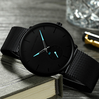 Jam Tangan Pria Hannah Martin 1240 Anti Air Trend Korea Versi Terbaru Fashion Kasual Second Hand Tali Baja Mesh Quartz