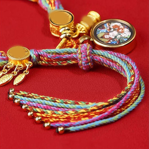 สร้อยข้อ<span class=keywords><strong>ม</strong></span>ือทอเครื่องรางสแตนเลสสไตล์<span class=keywords><strong>ธิเบต</strong></span> - Product Image 5