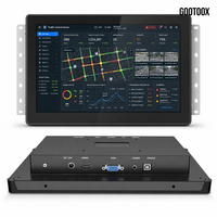Monitor de Pantalla Táctil de 7/10.1/13.3/15.6/21.5 Pulgadas, Táctil Capacitivo Integrado, 24V DC, para Sistemas SCADA en Plantas de Tratamiento de Agua