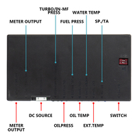 Indicador lcd automático, medidor de temperatura de aceite y agua, pantalla Digital df101 DC12, df ZD