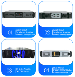 Venta al por mayor Clase H 2U Amplificadores de equipos de sonido 2 canales para Karaoke Altavoz Subwoofer de alta calidad con precio competitivo - Product Image 3