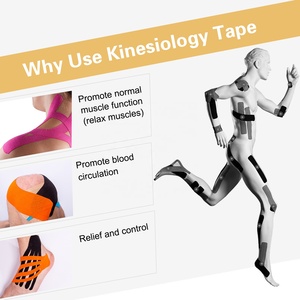 Bande de kinésiologie en coton personnalisée pour physiothérapeute, 5 cm x 32 m, livraison rapide, bande musculaire médicale sportive, accessoires sportifs - Product Image 3