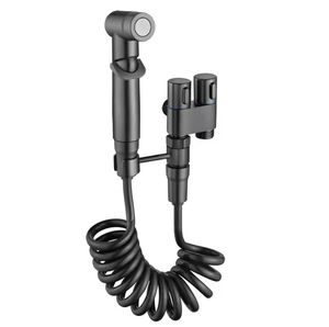 Pistolet <span class=keywords><strong>de</strong></span> pulvérisation WC noir moderne, accessoire <span class=keywords><strong>de</strong></span> salle <span class=keywords><strong>de</strong></span> bain, douchette musulmane portative, <span class=keywords><strong>ensemble</strong></span> <span class=keywords><strong>de</strong></span> pulvérisation pour bidet Shattaf - Product Image 1