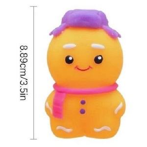 Needoh Neon Rider Gingerbread Man <b>Keychain</b> Toy with Glow Eyes <b>Fidget</b> Stress Relief Accessory for School Bags and Gifts - Product Image 3