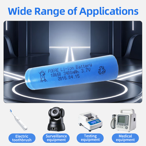 Высокоемкие японские литий-ионные аккумуляторные элементы <span class=keywords><strong>18650</strong></span>, 3.7В, 3400мАч - Product Image 3