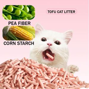 Arena para Gatos Natural a Base de Almidón de Tofu, Ecológica, Altamente Absorbente, Aglomerante, Control de Olores, Desechable por el Inodoro, Libre de Polvo - Product Image 1
