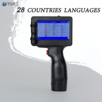 Imprimante à jet d'encre portable de 12,7 mm, machine de codage de date et de numérotation, code QR, 25 langues, batterie flexible, imprimante pour cuir