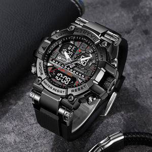 Sıcak satış Luxus Uhr kuvars Uhren Herren yeni tasarım spor renkli 5 ATM su geçirmez çok fonksiyonlu erkekler dijital saat Orologio Uomo - Product Image 4