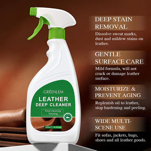 Nettoyant en profondeur pour cuir, formule douce, détachant, soin et revitalisant pour canapé, veste, chaussures, sacs à main, disponible en OEM - Product Image 4
