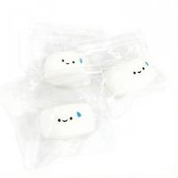 Jouet sensoriel anti-stress en forme de petit pain vapeur en TPR, super doux, pour enfants et adultes, jouet de poche