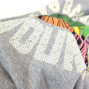 เสื้อฮู้ดดี้โอเวอร์ไซส์คุณภาพสูง ผ้าฝ้าย 100% เนื้อหนา สไตล์เรโทรสุดฮิต ตกแต่งลายปั๊มร้อน ซิปเพชร สำหรับผู้ชาย - Product Image 4