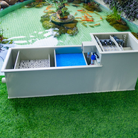 Filtre à tambour combiné pour bassin à poissons de 50 m³ avec média biofiltre MBBR, filtre bio auto-nettoyant pour bassin à poissons koï et aquaculture