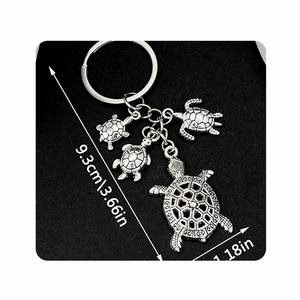 סגנון צב האוקיינוס מחזיק מפתחות צב מחזיק מפתחות למיני מזל תיק גב - Product Image 3