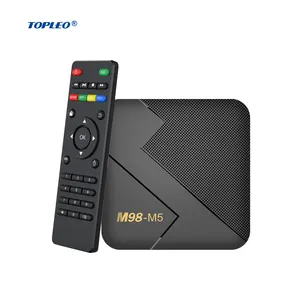 Topleo M98 M5 décodeur android streaming tv box prise en charge 2.4G sans fil android tv stick smart tv box