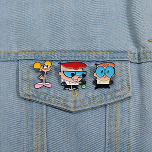 Broche en émail du laboratoire de <span class=keywords><strong>Dexter</strong></span> Anime américain Insigne du sac à dos du laboratoire de <span class=keywords><strong>Dexter</strong></span> Didi <span class=keywords><strong>Dexter</strong></span> Épingle de revers Vêtements Accessoires Bijoux - Product Image 2