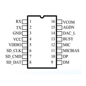 N9395 Circuit intégré d'enregistrement vocal à puce unique, puce sonore enregistrable personnalisée en usine - Product Image 3