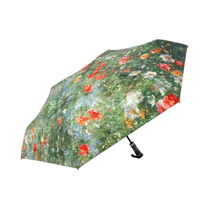 Paraguas <span class=keywords><strong>de</strong></span> Bolsillo Manual Ultraligero Personalizado <span class=keywords><strong>de</strong></span> 5 Pliegues y 6 Varillas con Protección UV, Diseño Floral Digital y Mango Telescópico para Mujer, Regalo para Sol y Lluvia - Product Image 6