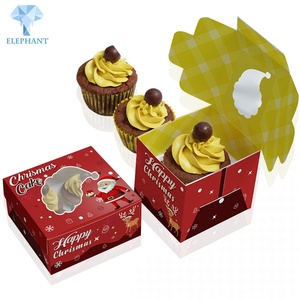 Custom Small Cookie Cakes and Cupcakes Pastry <b>Box</b> With <b>Clear</b> Lid Windows - Product Image 2