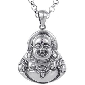 Nouveau Pendentif Bouddha Hip-hop pour Hommes, Collier en Acier Titane Rétro, Bijou Religieux Bouddhiste Cool, Breloque Bouddha - Product Image 1