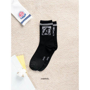 Marvel Character Hombre Calcetines de cuello largo Transpirable Spandex Poliéster Happy Animal Cartoon ODM Daily Sporty Business Cuff Bottom - Product Image 1