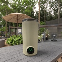 Bouilloire Électrique Portable Sans Fil Rechargeable à Agitation Automatique 350ml Capacité de Batterie 3000mAh Économie d'Énergie Usage Extérieur et Domestique