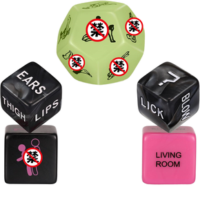 Забавный набор многогранных акриловых секс-кубиков для взрослых, игривые кубики для интимных моментов для пар, романтическая ночь, веселье в спальне, идея для подарка - Product Image 1