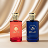 Vente Flash Bouteilles De Parfum De Luxe 100ML Mat Vert Foncé Parfum Bouteille En Verre Bouteille De Parfum Ronde Avec Logo