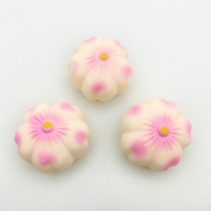 Hot Sale TPR Cherry Blossom Sakura Squishy Flour Filling Vent <b>Ball</b> Stress Relief Decompression Squishy <b>Squeeze</b> Toys for Kids - Product Image 2