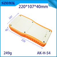 SZOMK en plastique de poche boîtier électrique boîte en plastique 5 x AA batterie AK-H-54