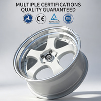 Jantes Flowtone 4/5 trous 4x100 5x114.3 16 18 pouces 5 branches en alliage chromé pour Mercedes-Benz Toyota